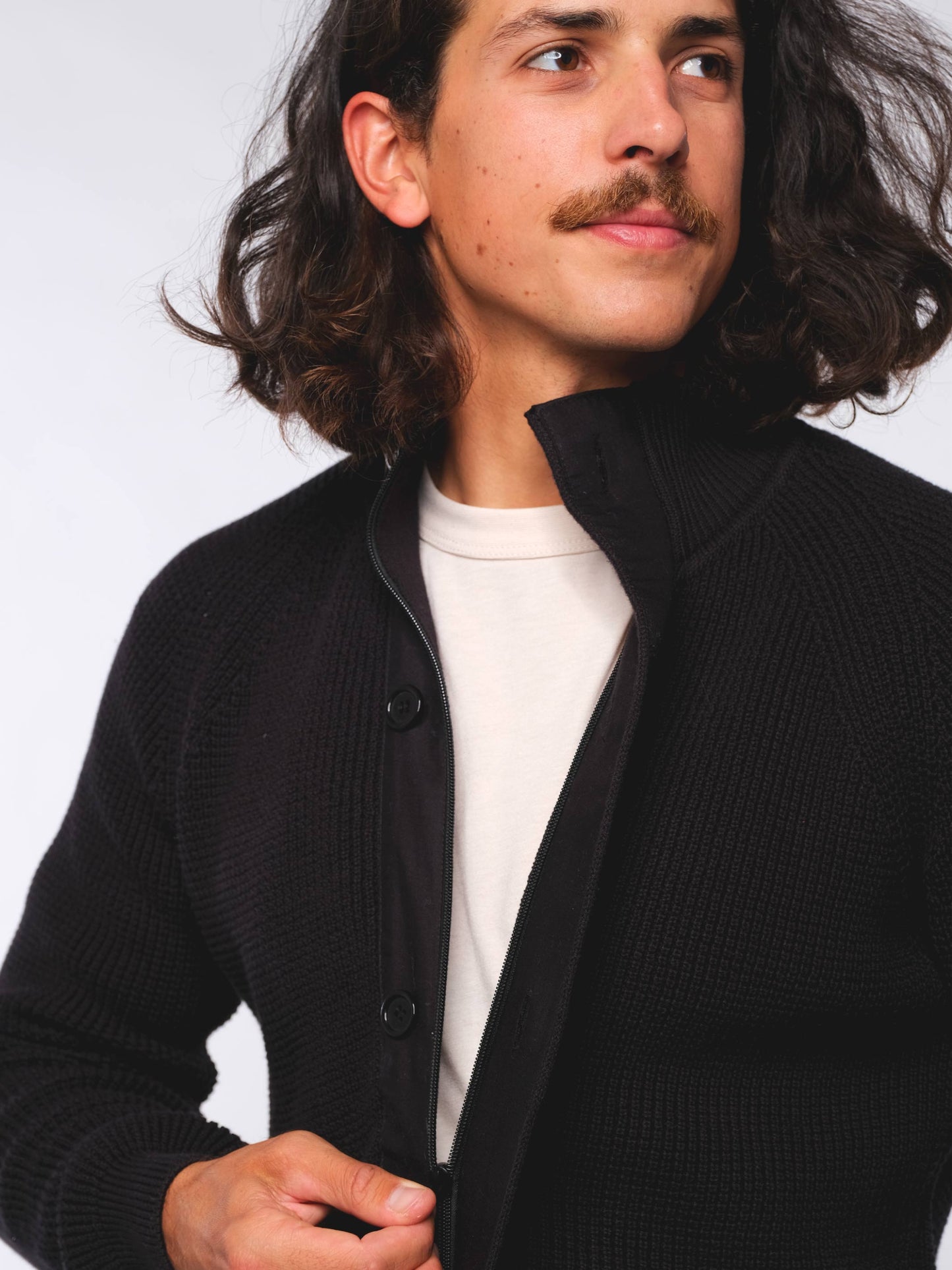 Herren Strickjacke ERDBÄR (schwarz)