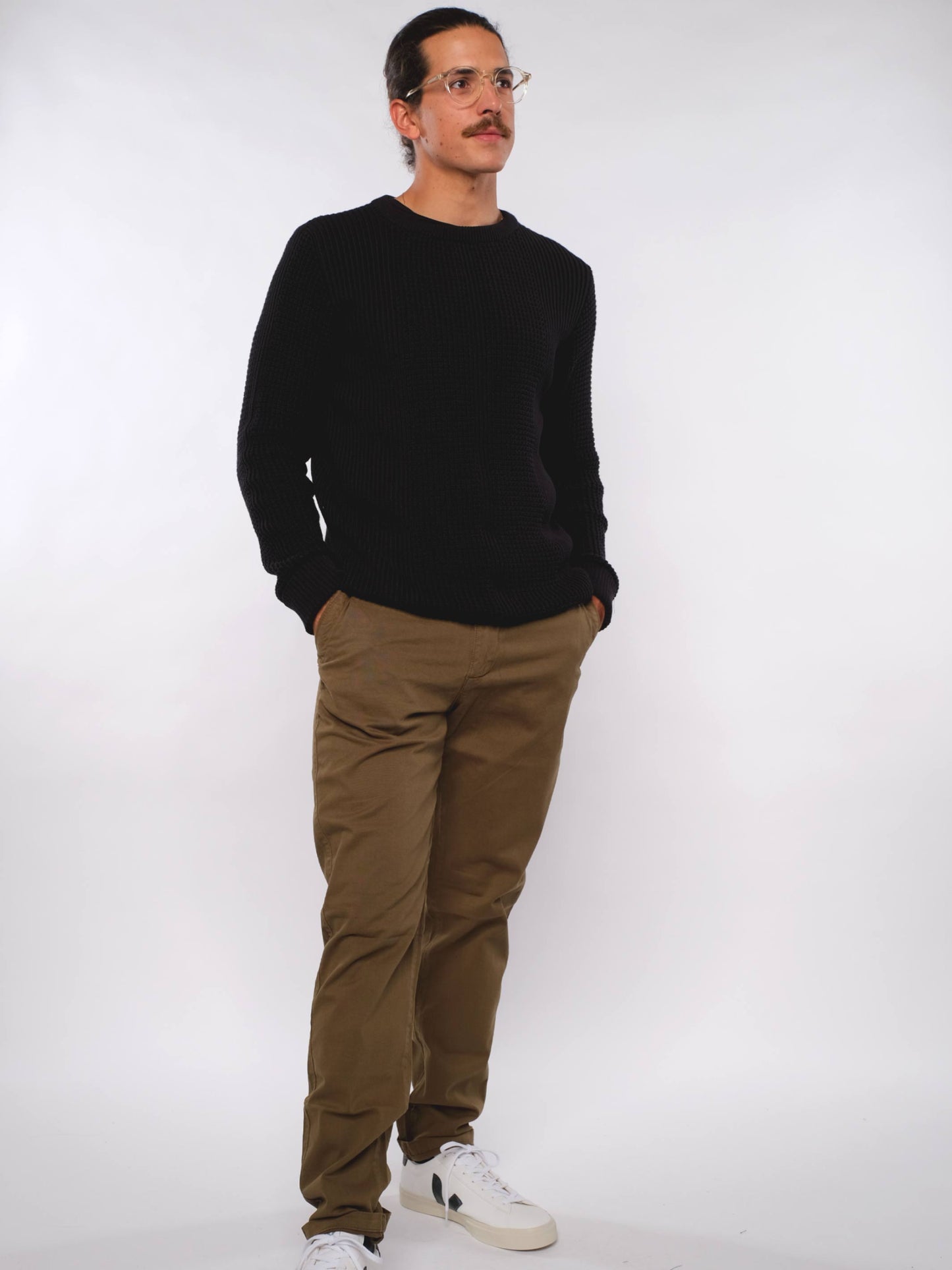 Herren Strick Sweater (schwarz)