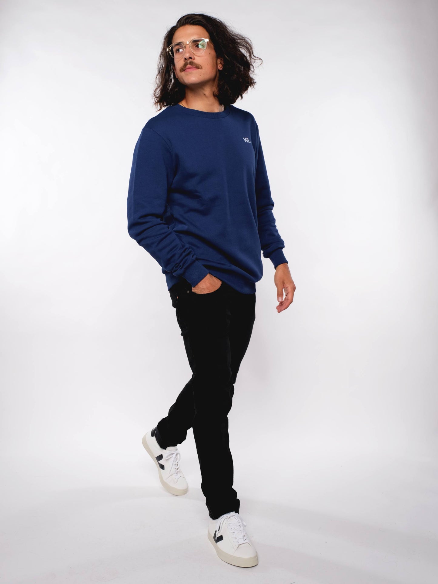 Herren Sweater WILDLEBEN ZÄHLT (dunkel blau)