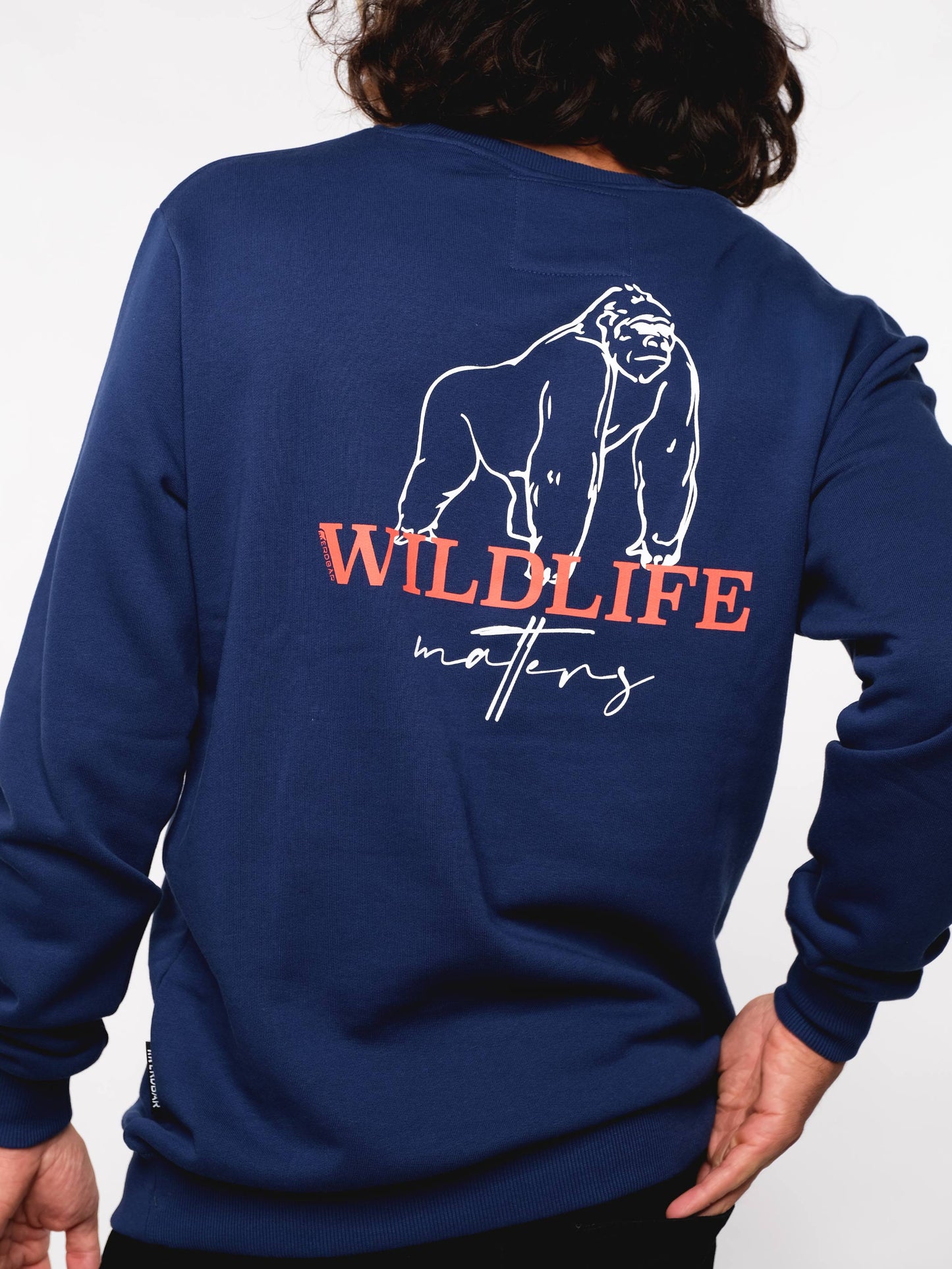 Herren Sweater WILDLEBEN ZÄHLT (dunkel blau)