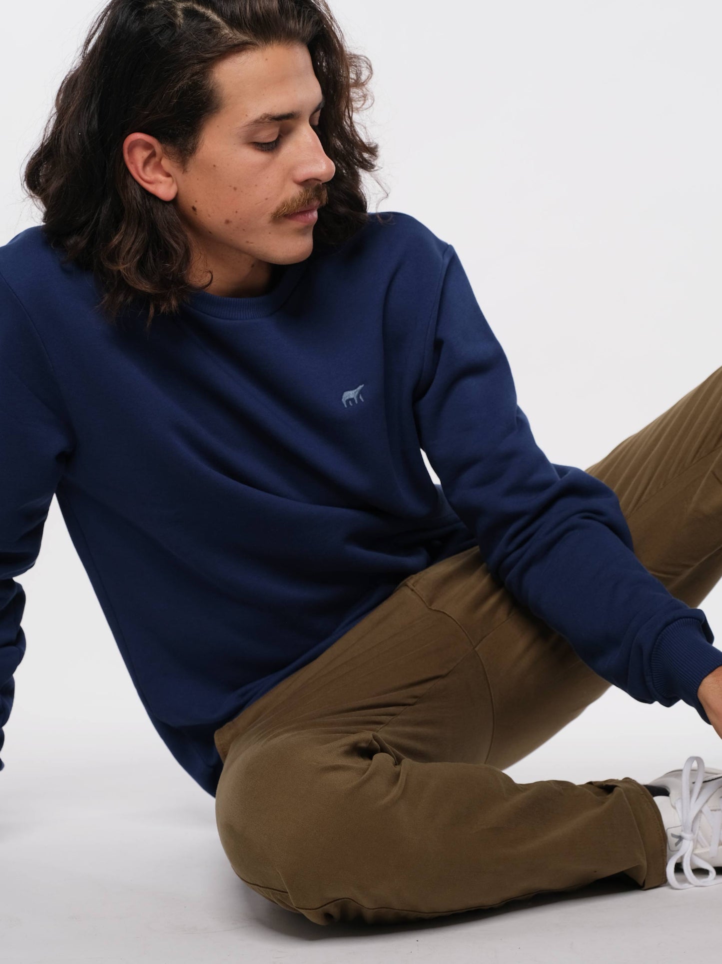 Herren Sweater LOGOBÄR (dunkel blau)