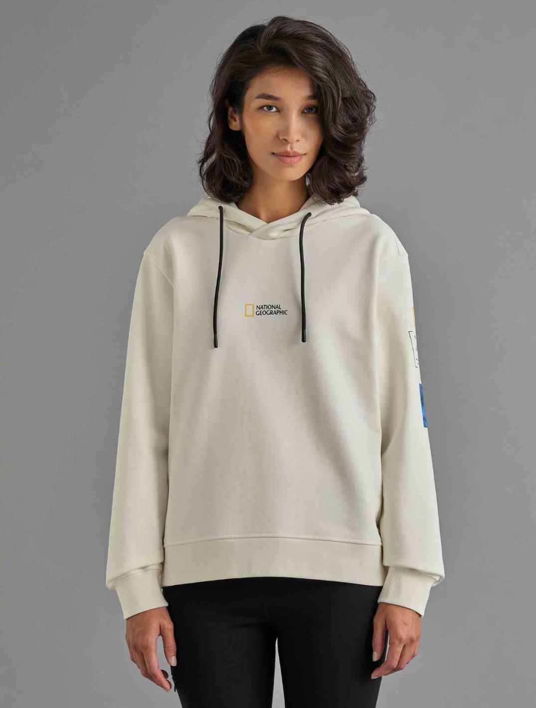 National Geographic Damen Sweater (sternen weiß)