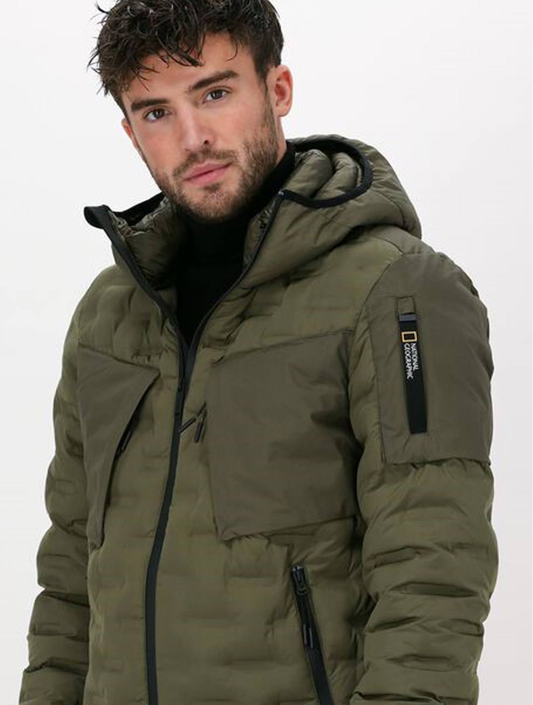 National Geographic Herren Jacke - Urban Tech (olivgrün)