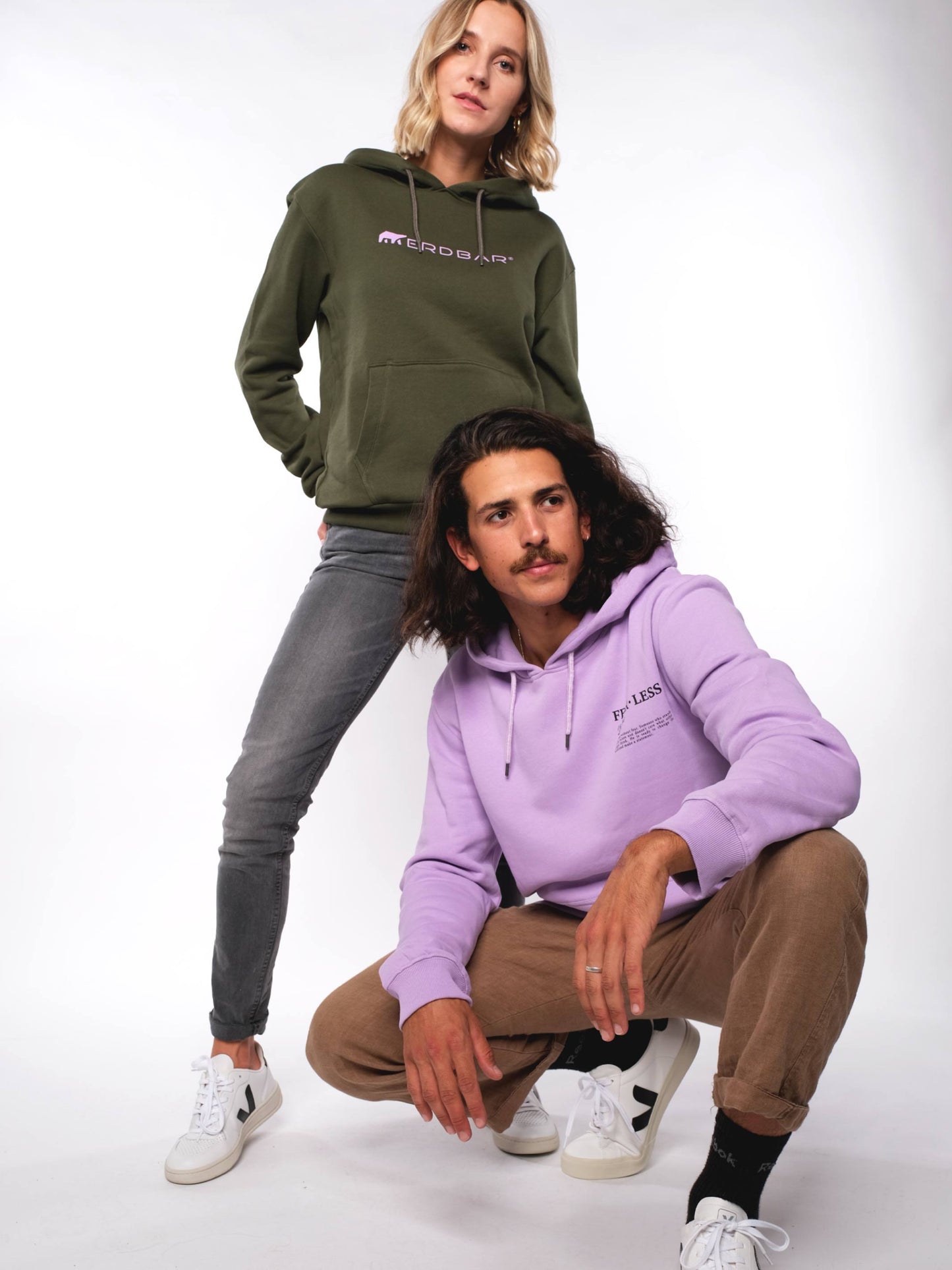Herren Hoodie FURCHTLOS (lavendel)