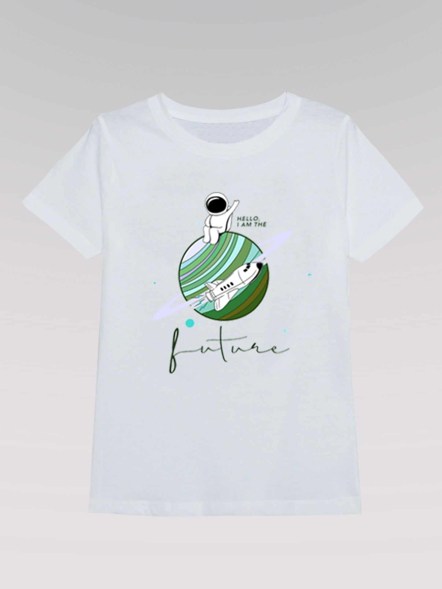 Kinder T-Shirt ZUKUNFT 02 (weiß)