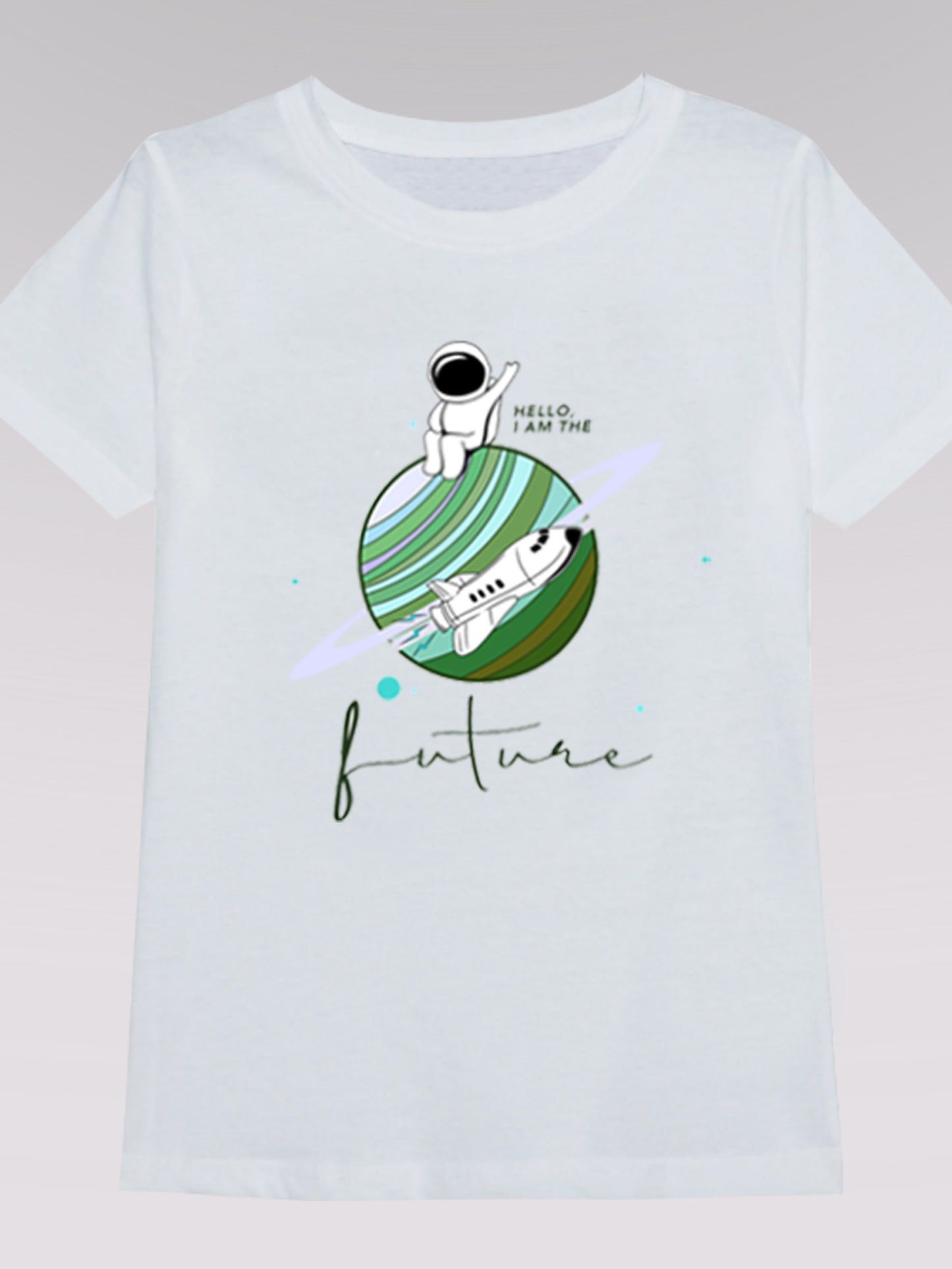 Kinder T-Shirt ZUKUNFT 02 (weiß)