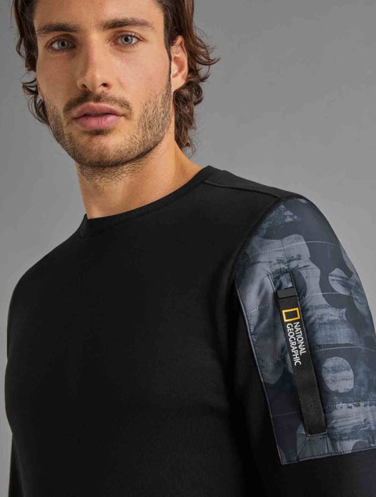 National Geographic Herren Sweater CREW NECK (schwarz)