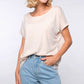 Damen T-Shirt FÜR WERTE STEHEN (beige)