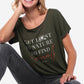 Damen T-Shirt FINDE DICH SELBST (grün)