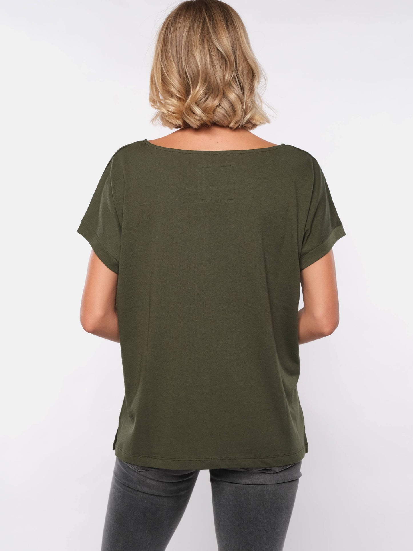 Damen T-Shirt FINDE DICH SELBST (grün)