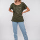Damen T-Shirt FÜR WERTE STEHEN (grün)