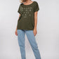 Damen T-Shirt FÜR WERTE STEHEN (grün)