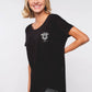 Damen T-Shirt WILDLEBEN ZÄHLT (schwarz)