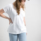 Damen T-Shirt BLUMEN (weiß)
