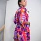 Damen T-Shirt LOGOBÄR (blumenprint)