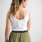 Damen Top LOGOBÄR (weiß)