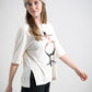 Damen T-Shirt GESUNDHEIT KOMMT VON WOHLBEFINDEN (beige)