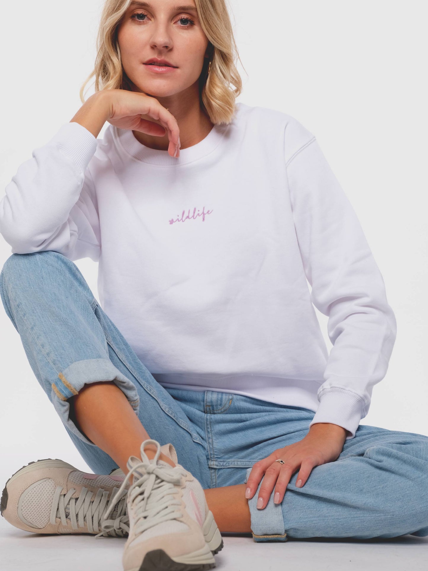 Damen Sweater WILDLEBEN ZÄHLT (weiß)