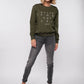 Damen Sweater FÜR WERTE STEHEN (grün)