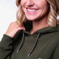 Damen Hoodie LOGOBÄR (grün)