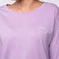 Damen Langarmshirt VERSPRECHEN (lavendel)