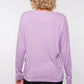 Damen Langarmshirt VERSPRECHEN (lavendel)