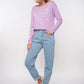 Damen Langarmshirt FÜR WERTE STEHEN (lavendel)