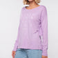 Damen Langarmshirt FÜR WERTE STEHEN (lavendel)