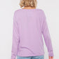 Damen Langarmshirt FÜR WERTE STEHEN (lavendel)