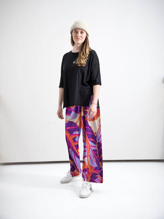 Damen Marlene Hose ERDBÄR (blumenprint)
