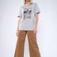 Damen lockeres T-Shirt 08 MIT DIESEM STYLE UNTERSTÜTZT DU! (grau)