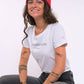 Damen T-Shirt FÜR WERTE STEHEN (weiß)