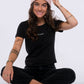 Damen T-Shirt ERDBÄR (schwarz)
