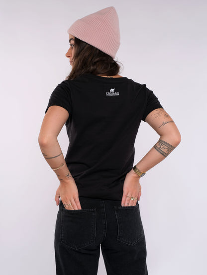 Damen T-Shirt ERDBÄR (schwarz)