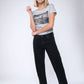 Damen slim-fit T-Shirt 05 MIT DIESEM STYLE UNTERSTÜTZT DU! (grau)