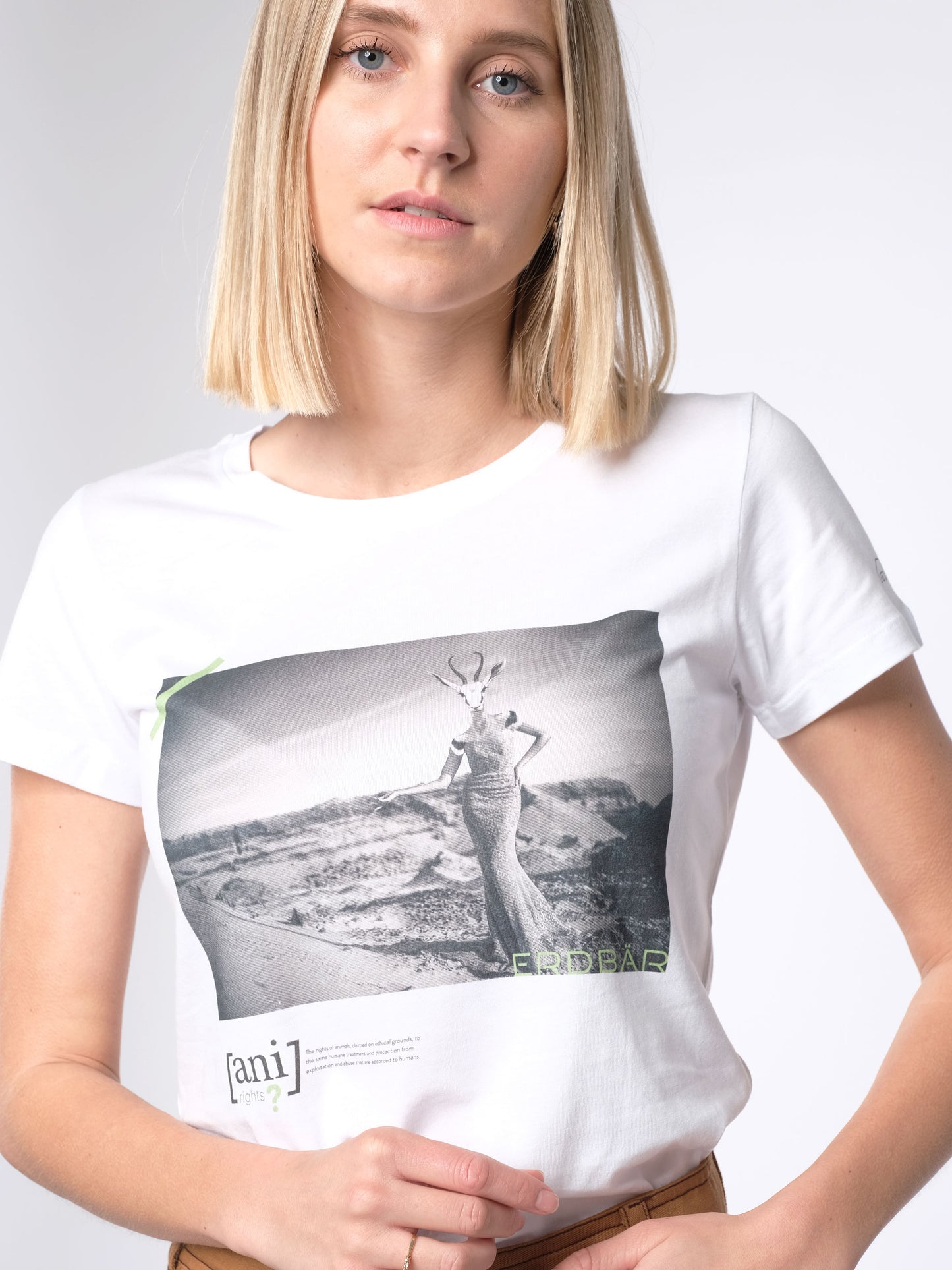 Damen slim-fit T-Shirt 05 MIT DIESEM STYLE UNTERSTÜTZT DU! (weiß)