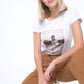 Damen slim-fit T-Shirt 08 MIT DIESEM STYLE UNTERSTÜTZT DU! (weiß)