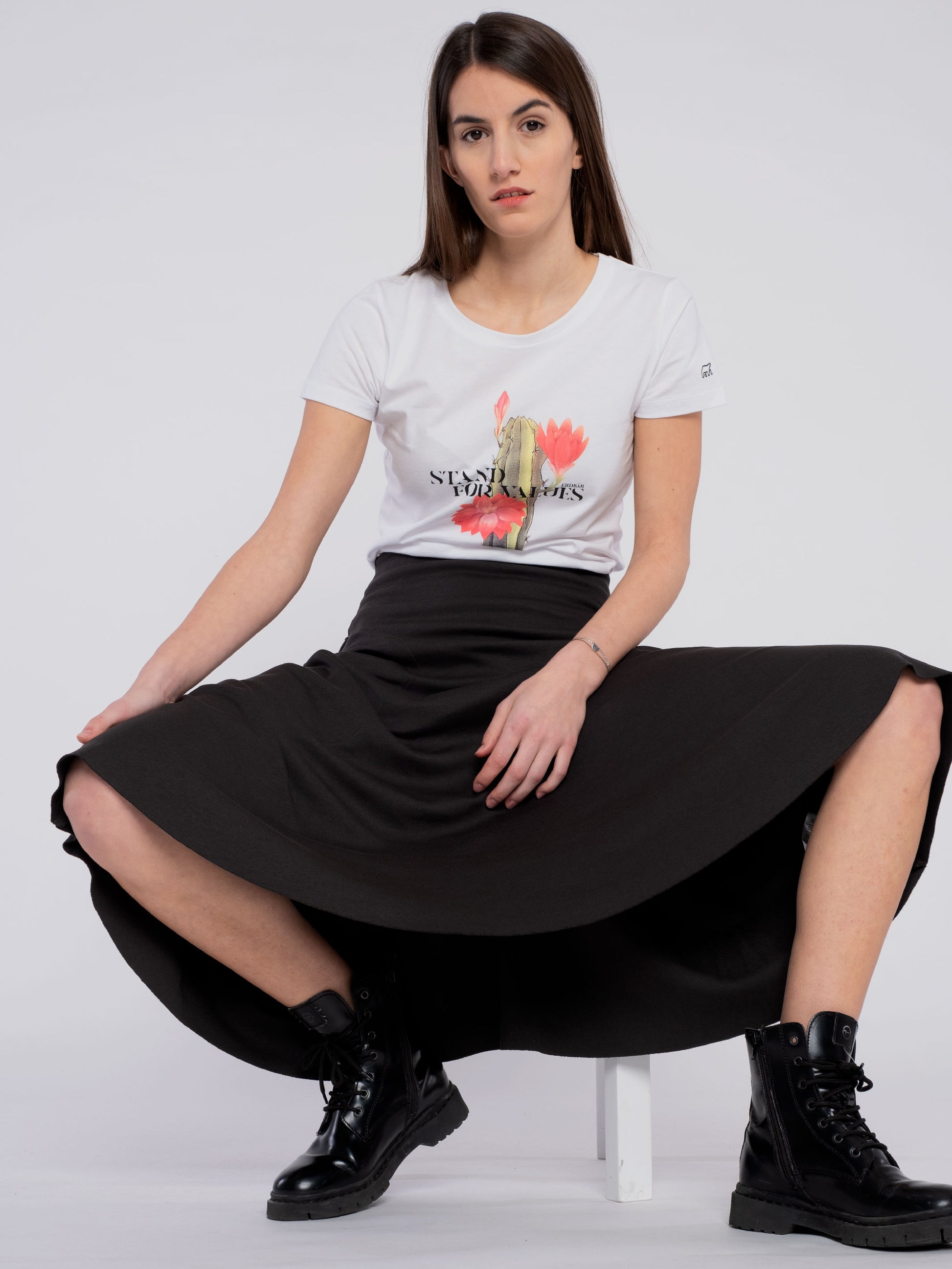 Women T-Shirt (classic) stand for values - ERDBÄR #Worldchanger