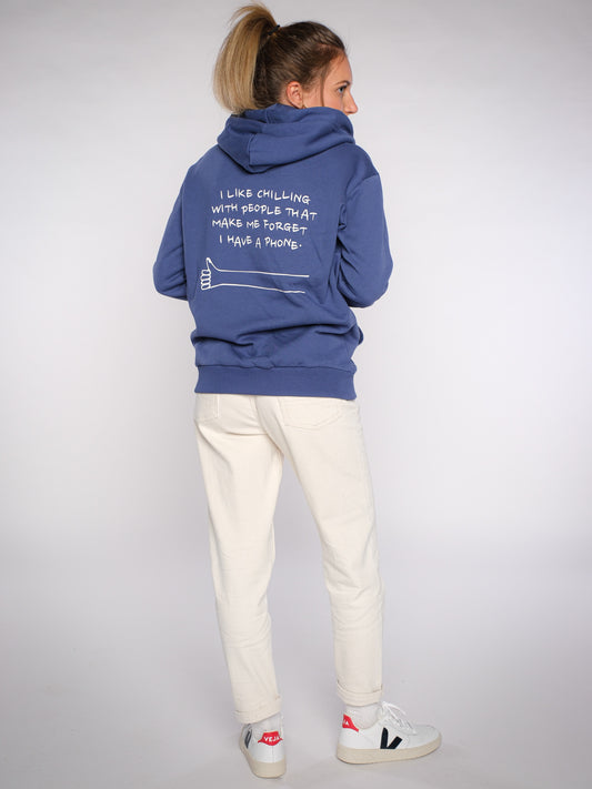 Damen Hoodie CHILLEN (blau)