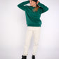 Damen Sweater DAS IST OK (grün)