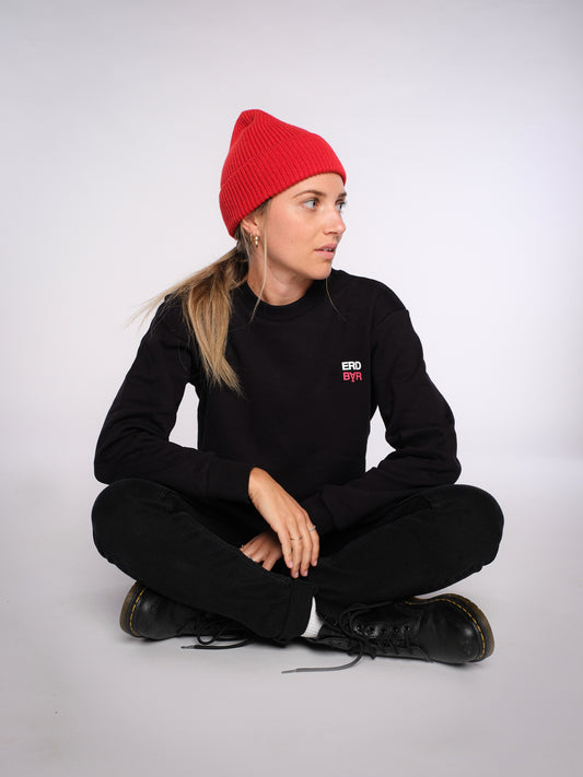 Damen Sweater GUTE LAUNE (schwarz)