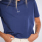Damen T-Shirt REAL (blau)