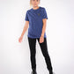 Damen T-Shirt SRY-NOT-SRY (blau)
