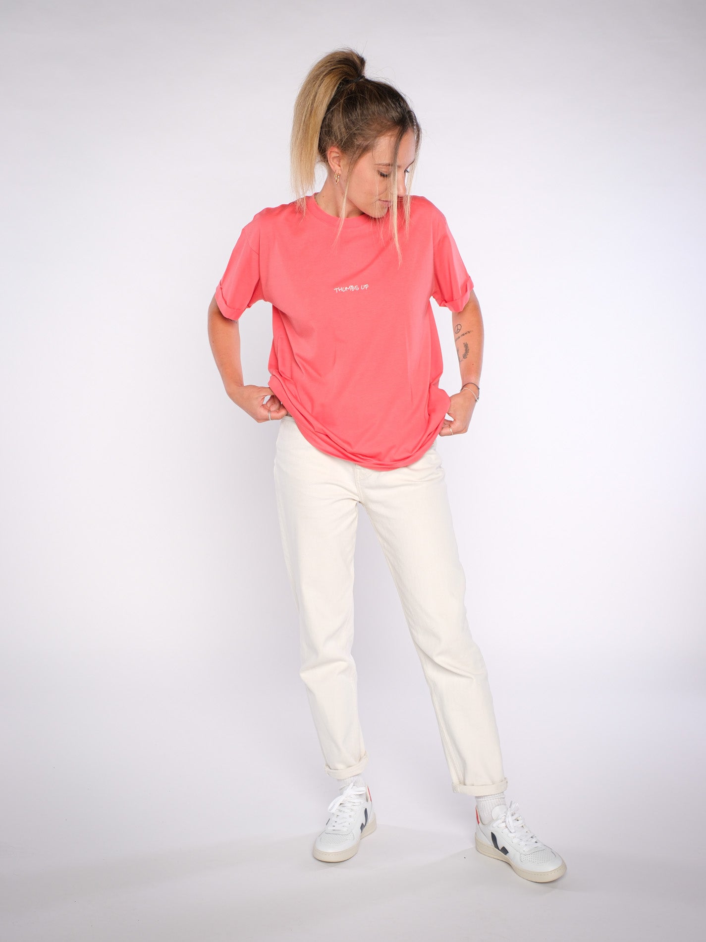 Damen oversized T-Shirt CHILLEN (rot)