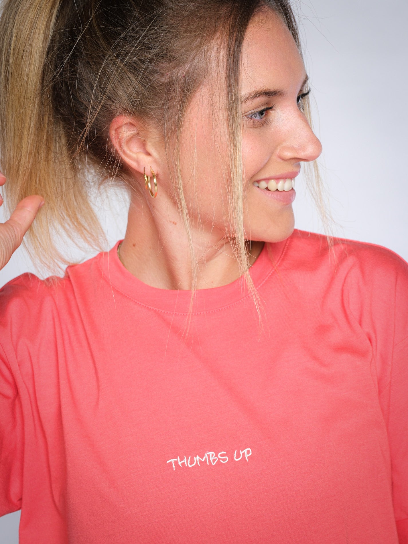 Damen oversized T-Shirt CHILLEN (rot)