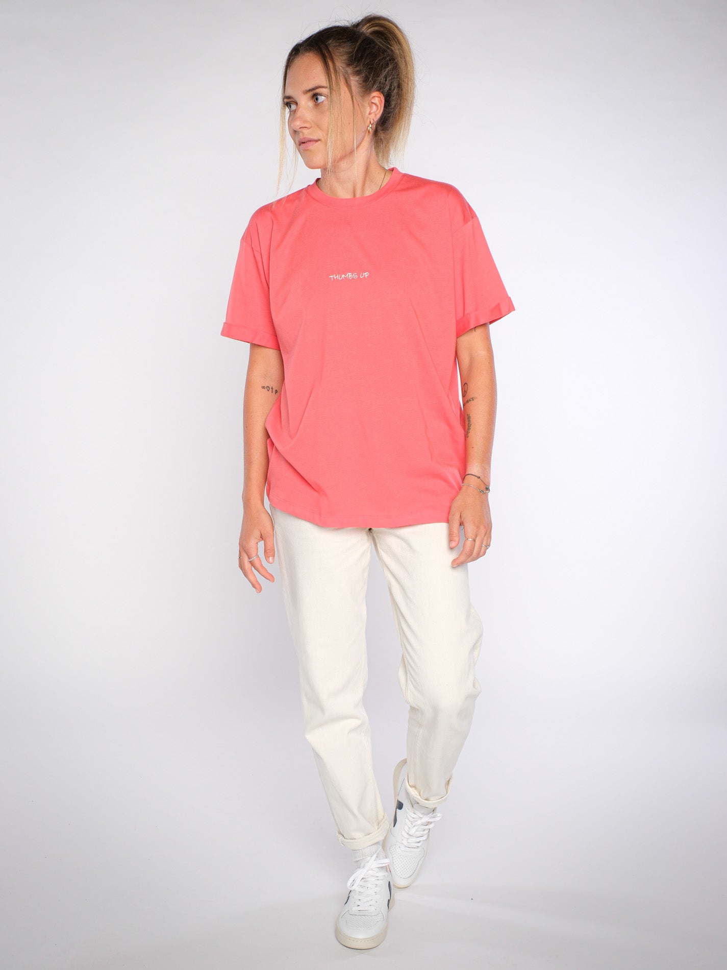Damen oversized T-Shirt CHILLEN (rot)