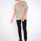 Damen oversized T-Shirt DAS IST OK (beige)