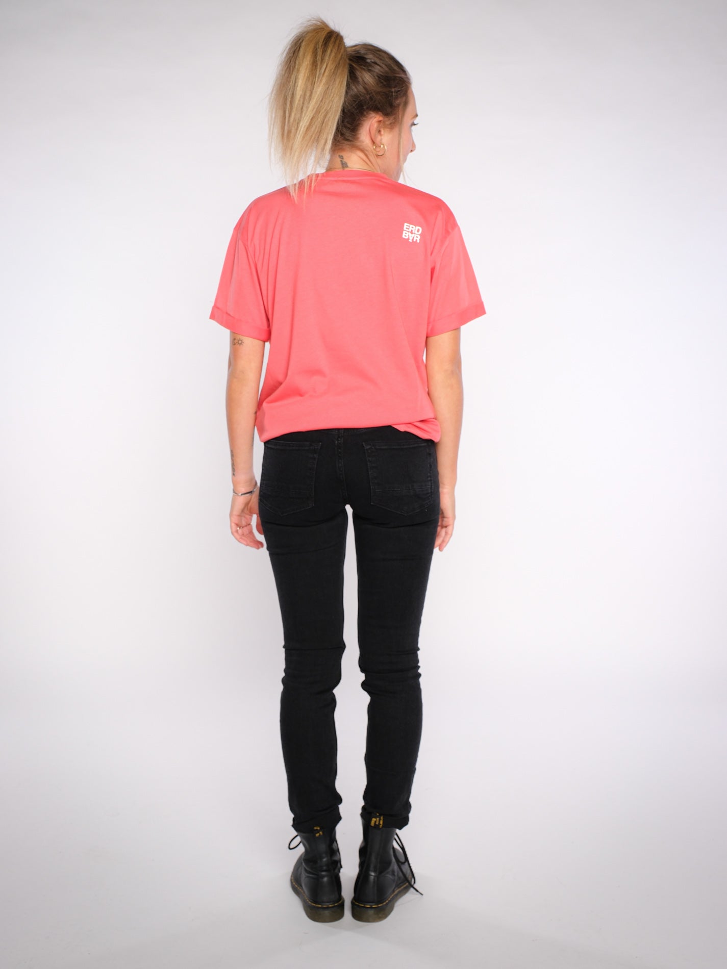 Damen oversized T-Shirt REAL (rot)