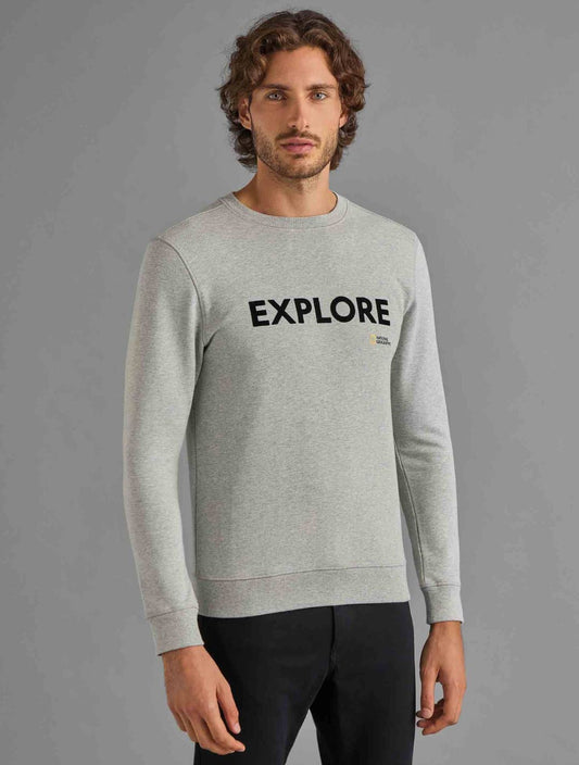 National Geographic Herren Sweater EXPLORE (grau)