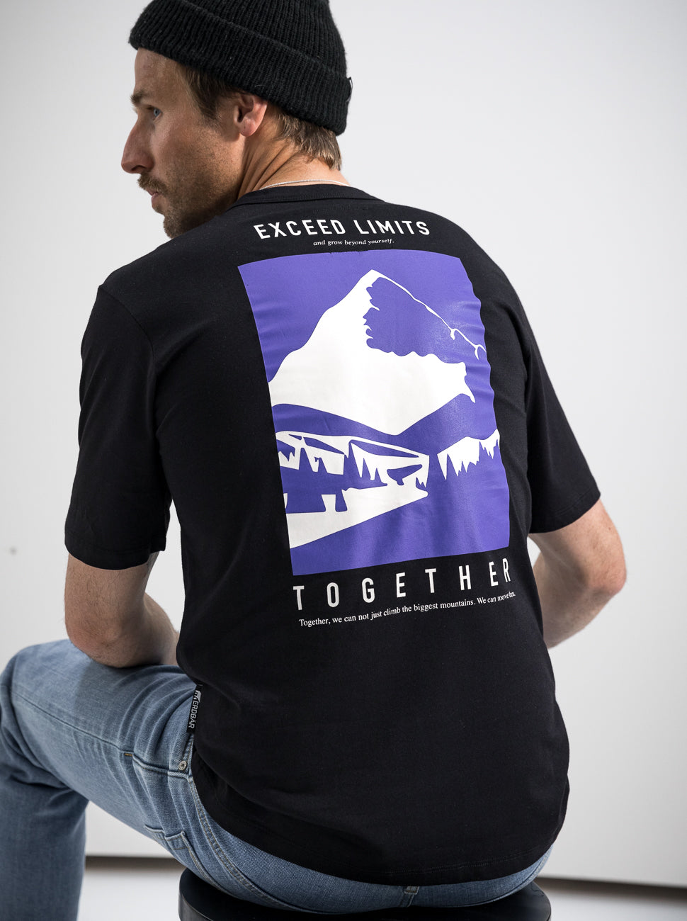 Herren T-Shirt GRENZEN ÜBERSCHREITEN (schwarz)